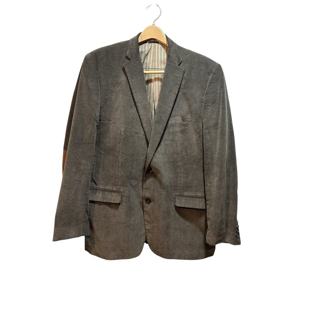 Chaps men’s 46L corduroy blazer sports jacket. Elbow patches, 2 button